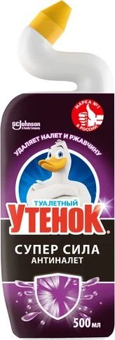 Средство для унитаза Туалетный Утенок Супер сила Антиналет (500 мл)
