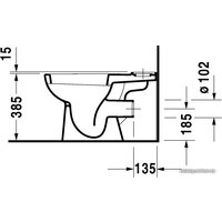Унитаз напольный Duravit D-Code [211109+092710+006731]