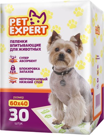 Одноразовая пеленка Pet Expert 60x40 (30 шт)
