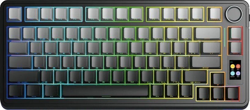 

Клавиатура AULA S75 Pro (черный/серый, Leobog Reaper)