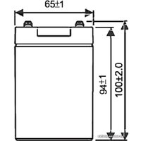 Аккумулятор для ИБП WBR GP1272 28W