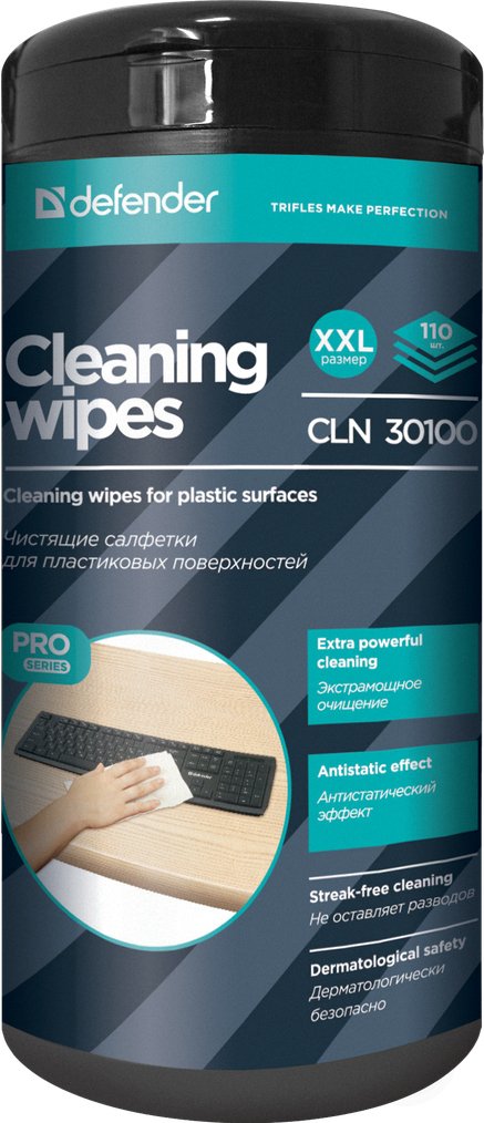 

Влажные салфетки Defender CLN 30100 Pro (110 шт)