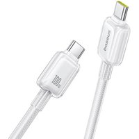Кабель Baseus Crystal Fast Charging 100W USB Type-С - USB Type-С (1 м, белый)