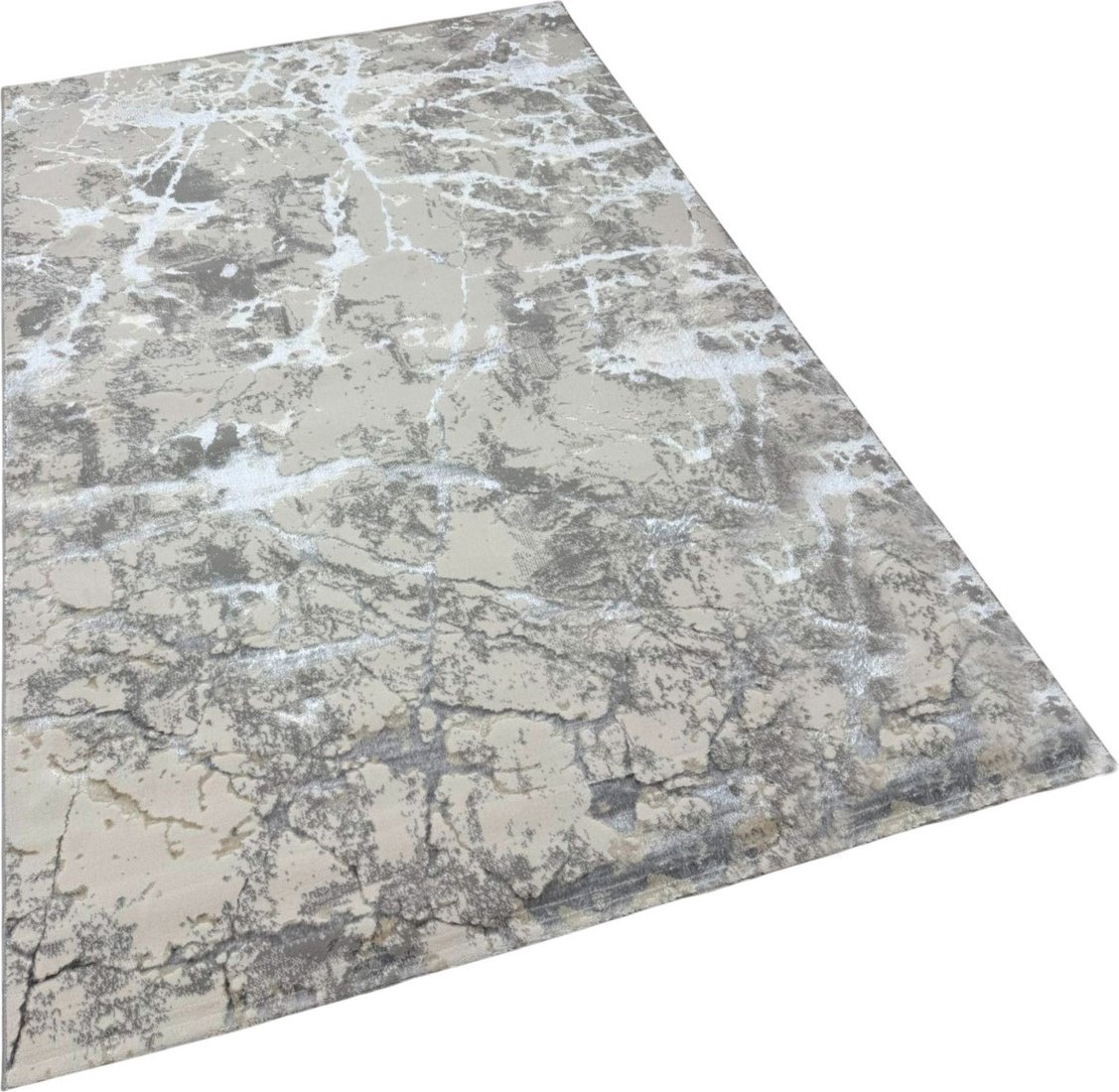 Ковер для жилой комнаты Radjab Carpet Амальфи Прямоугольник A5699A 13669 (1.2x1.8, Cream/L.Grey)