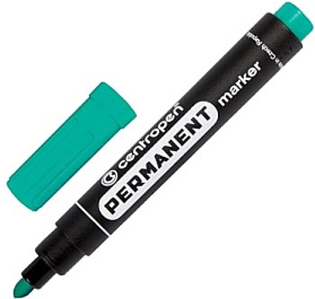 

Маркер перманентный Centropen 2.5 мм 8566 0110 (зеленый)