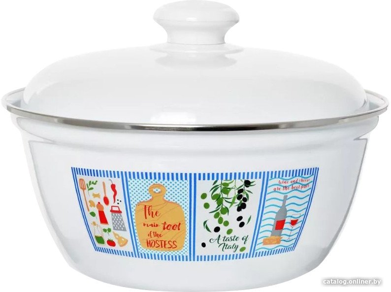 Салатник Эстет Вкус Италии ЭТ-72652 (с крышкой)