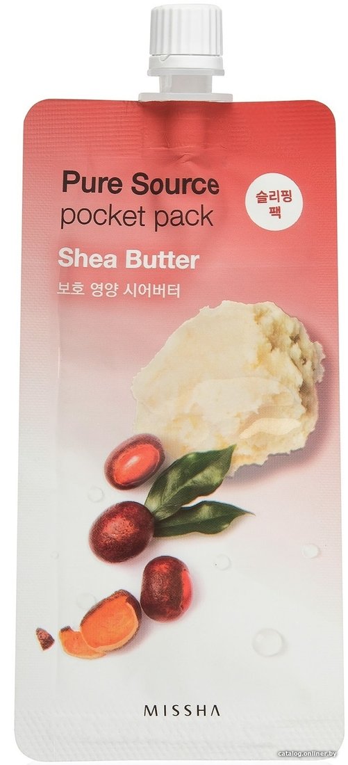 Missha Маска Pure Source Pocket Pack Shea Butter ночная 10 мл