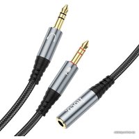 Адаптер Hoco UPA21 Jack 3.5 (M) - х2 Jack 3.5 (F)