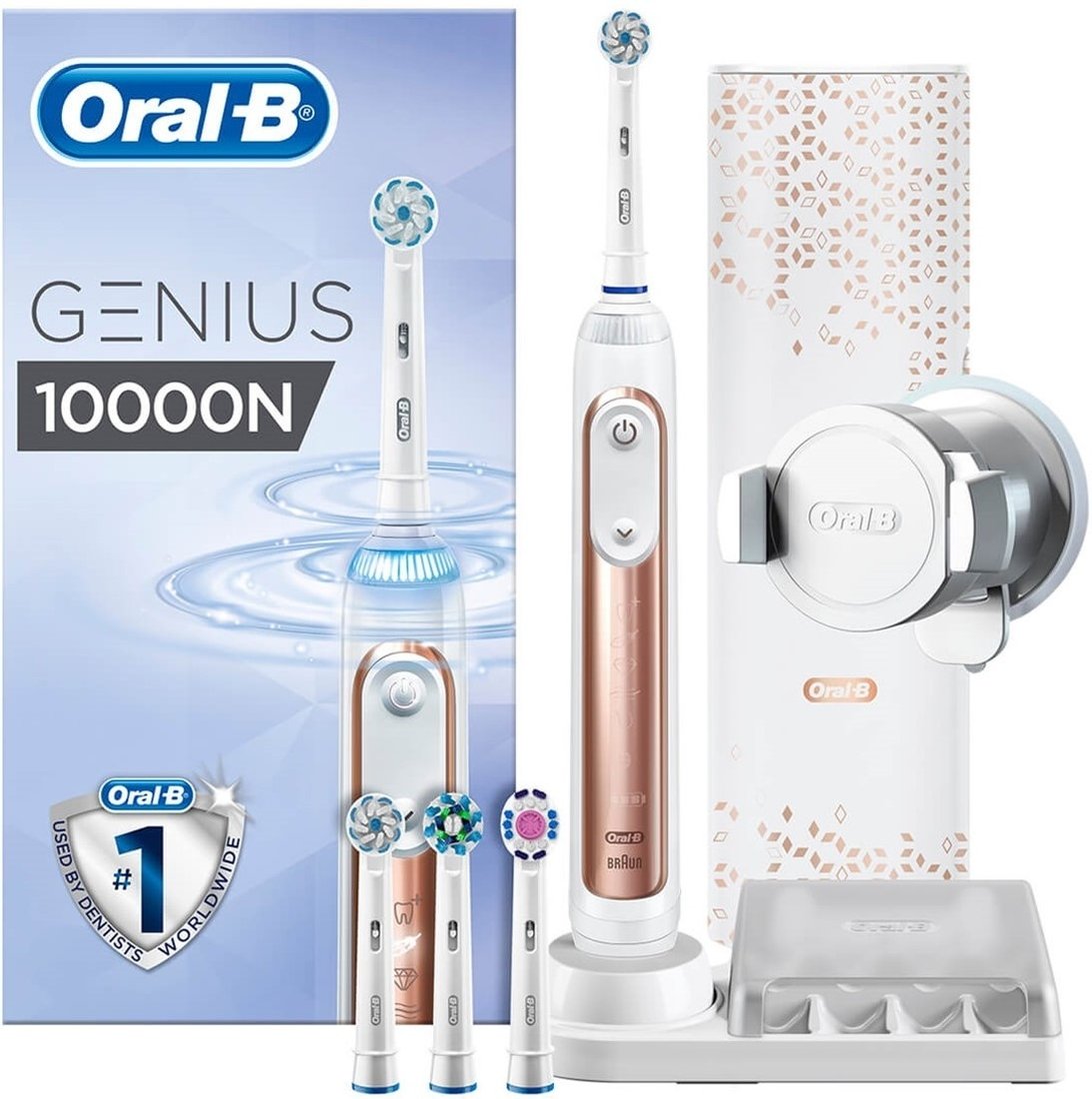 

Электрическая зубная щетка Oral-B Genius 10000N D701.545.6XC (золотистый)