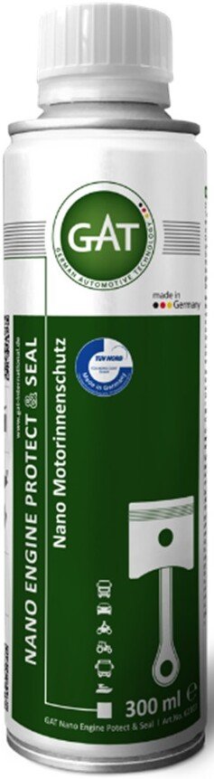 

Присадка в масло GAT Нано защита масляной системы Nano Engine Protect & Seal 300мл