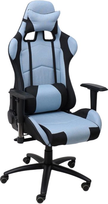 

Игровое (геймерское) кресло AksHome Savage (черный/голубой)
