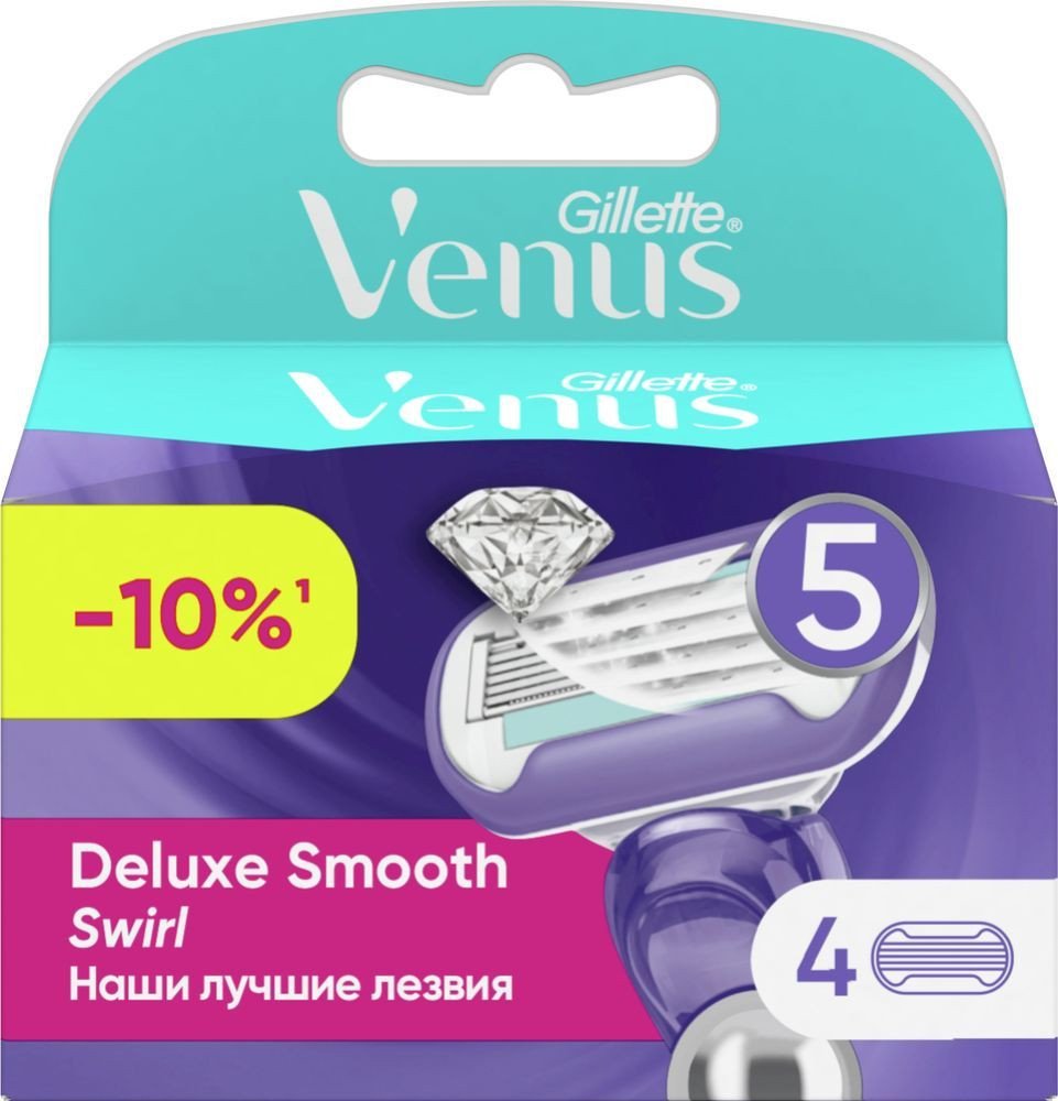 

Сменные кассеты для бритья Gillette Venus Swirl (4 шт) 7702018401147