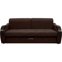 Диван Сириус Лидер-6 ППУ 225x110 (Eva 04 велюр темно-коричневый)
