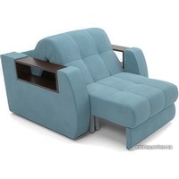 Кресло-кровать Мебель-АРС Барон №3 (велюр, голубой Luna 089)