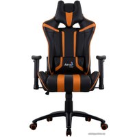 Игровое (геймерское) кресло AeroCool AC120 AIR (черный/оранжевый)