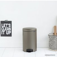 Мусорное ведро Brabantia Pedal Bin NewIcon 12 л (платиновый)