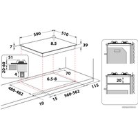 Варочная панель Whirlpool GMWL 628/IXL EE