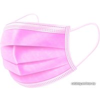 Повязка Эгель Маска 3-х слойная (розовый, 50 шт)