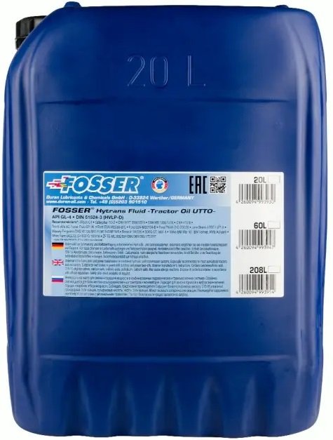 

Моторное масло Fosser Premium RSL 5W-30 20л