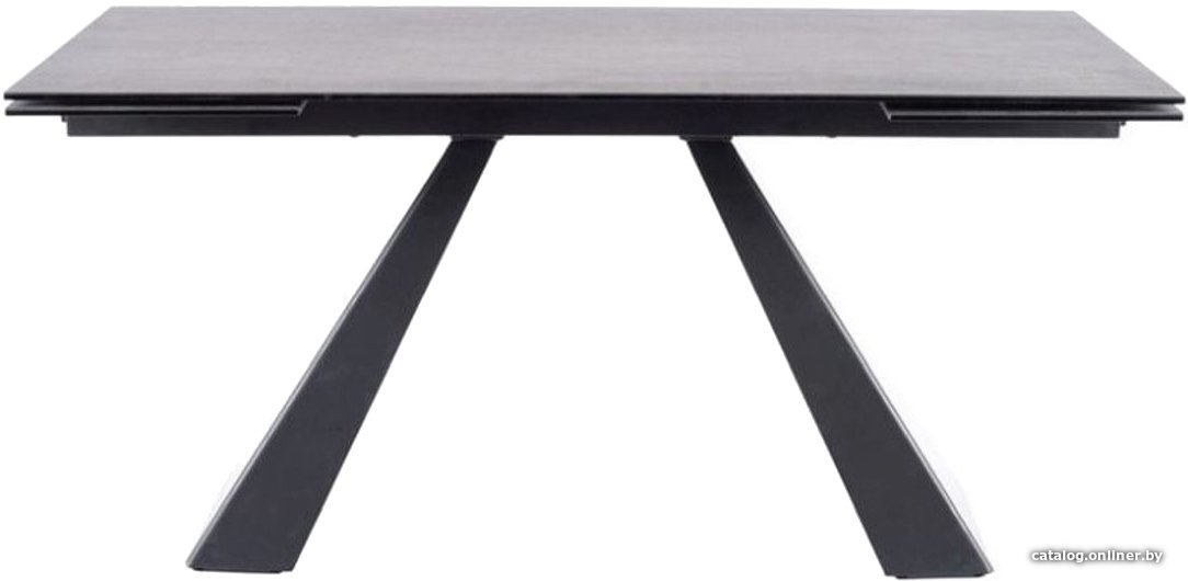 Кухонный стол Signal Salvadore Ceramic II SALVADORECII120 (серый/черный мат)