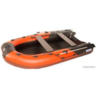 Моторно-килевая лодка Пилот 380 НДНД (красный/черный)