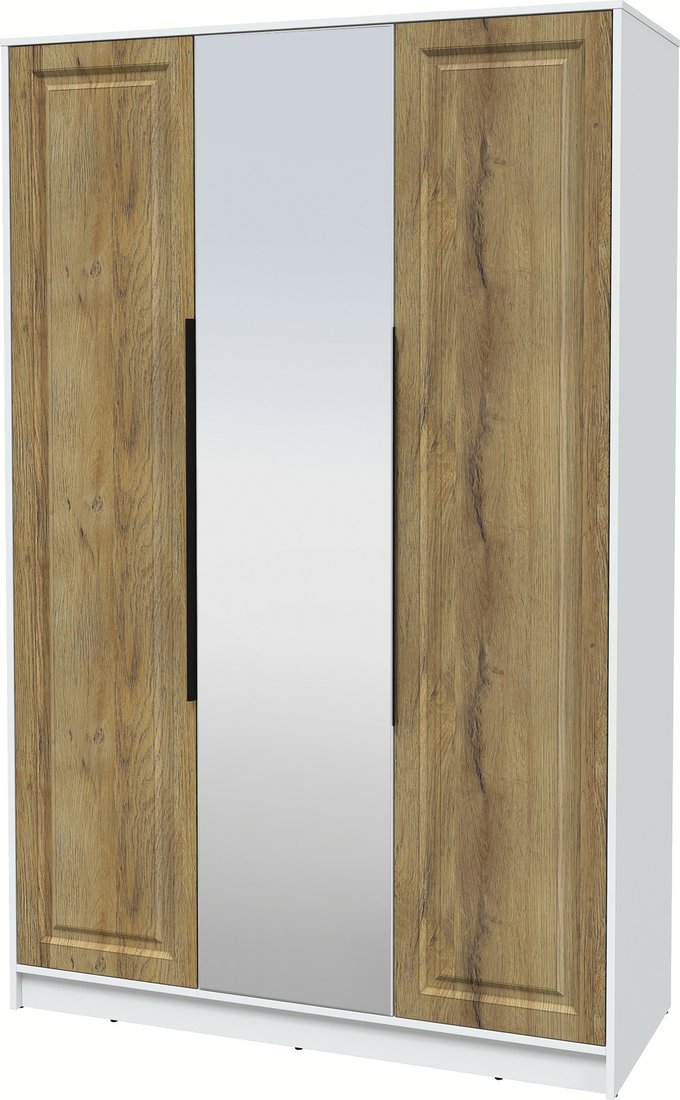 

Шкаф распашной Интерлиния Концепт КТ-Ш3з Деко (белый платинум/дуб вотан)