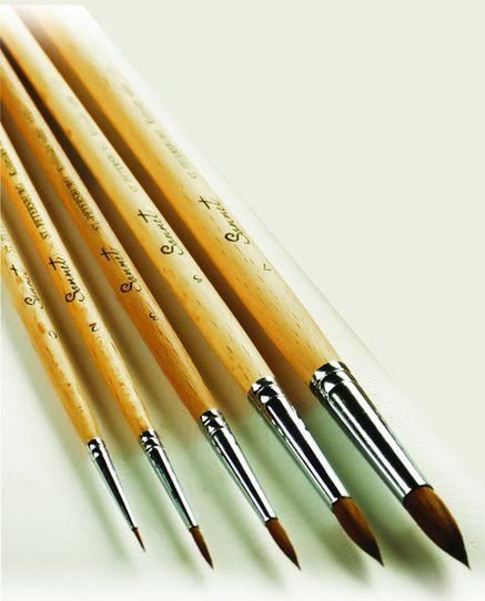 

Кисть для рисования Невская палитра Сонет 111205 (колонок микс, круглая, на короткой ручке №5)