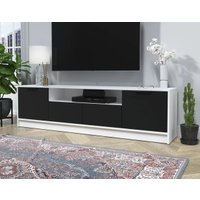 Тумба Интерлиния ТВ Концепт КТ-ТВ4-50 (черный/белый платинум)