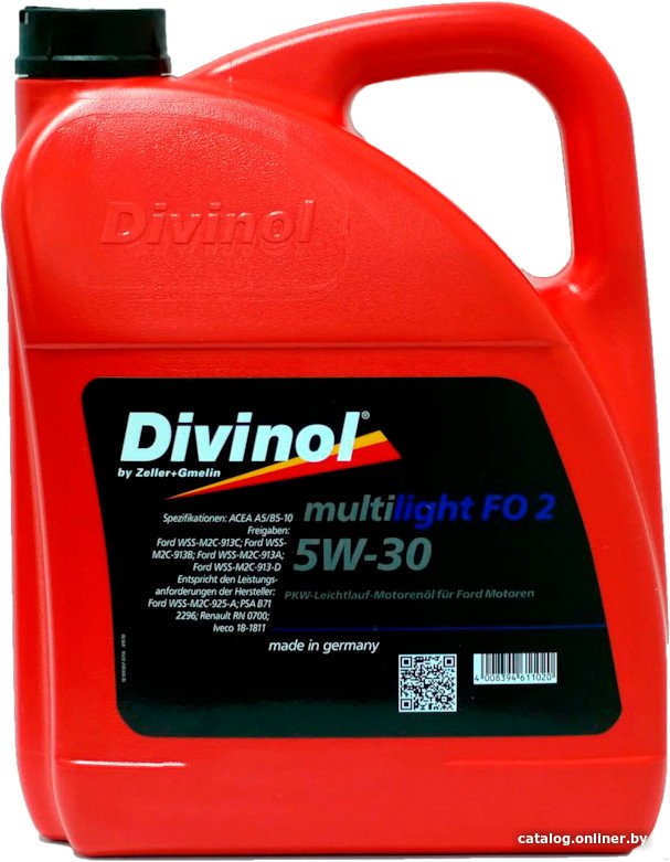 Моторное масло Divinol Multilight FO 2 5W-30 5л