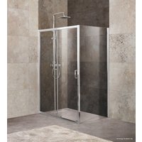 Душевой уголок BelBagno UNIQUE-AH-1-100/115-80-C-Cr (прозрачное стекло)