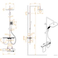 Душевая система  RGW SP-35W