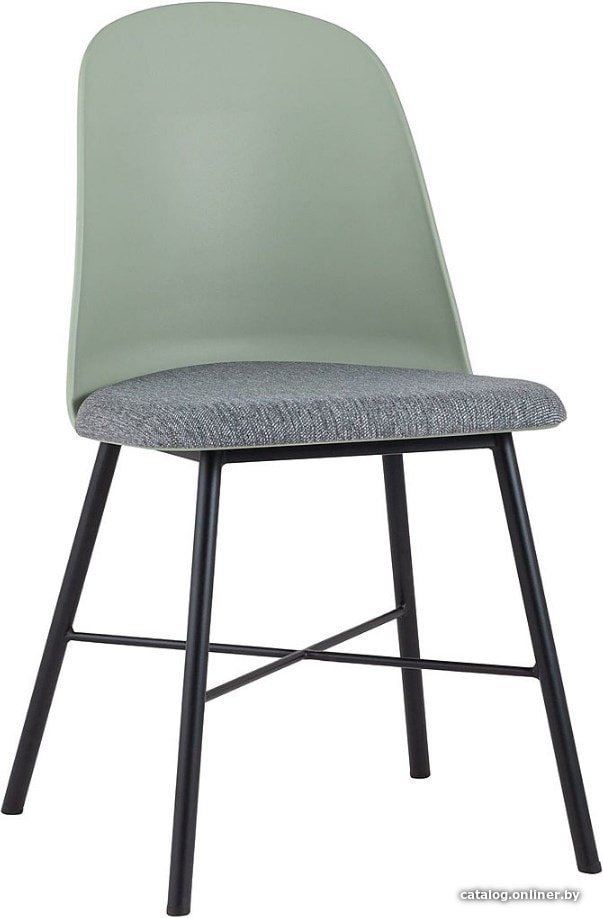 Стул Stool Group Shell (серо-зеленый)