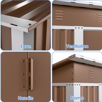  Спстрим с односкатной крышей 1850*1800*900 мм (коричневый)