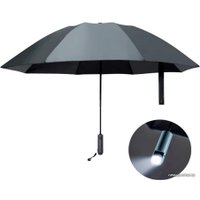 Складной зонт U'Revo Reverse Folding 3187545 (с фонарем, черный)