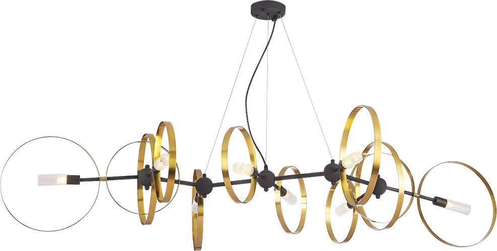 

Подвесная люстра Crystal Lux Armonica Sp8 Black/Brass V1
