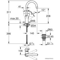 Смеситель Grohe Bauedge 23911001