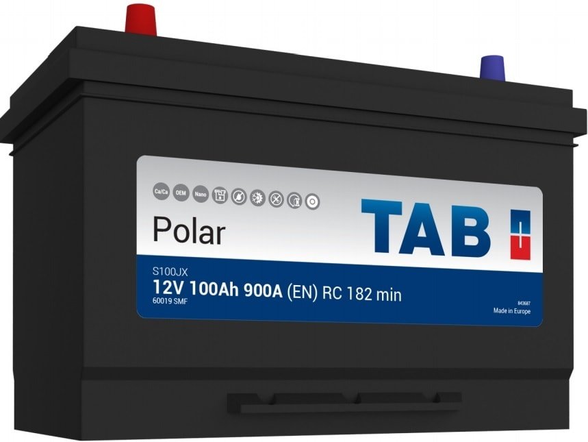 

Автомобильный аккумулятор TAB Polar S Asia S100JX (100 А·ч)