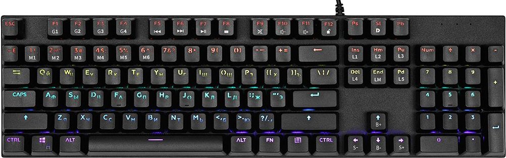 

Клавиатура TFN Saibot KX-14 (черный, Outemu Blue)