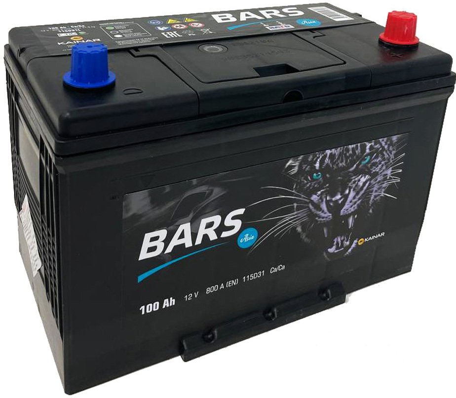 

Автомобильный аккумулятор BARS Asia 100 JR+ (100 А·ч)
