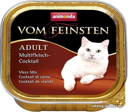 Консервированный корм для кошек Animonda Vom Feinsten Adult мультимясной коктейль 0.1 кг