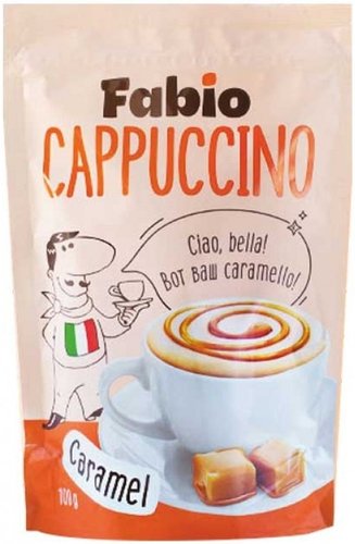 Кофейный напиток Fabio Cappuccino Caramel 100 г