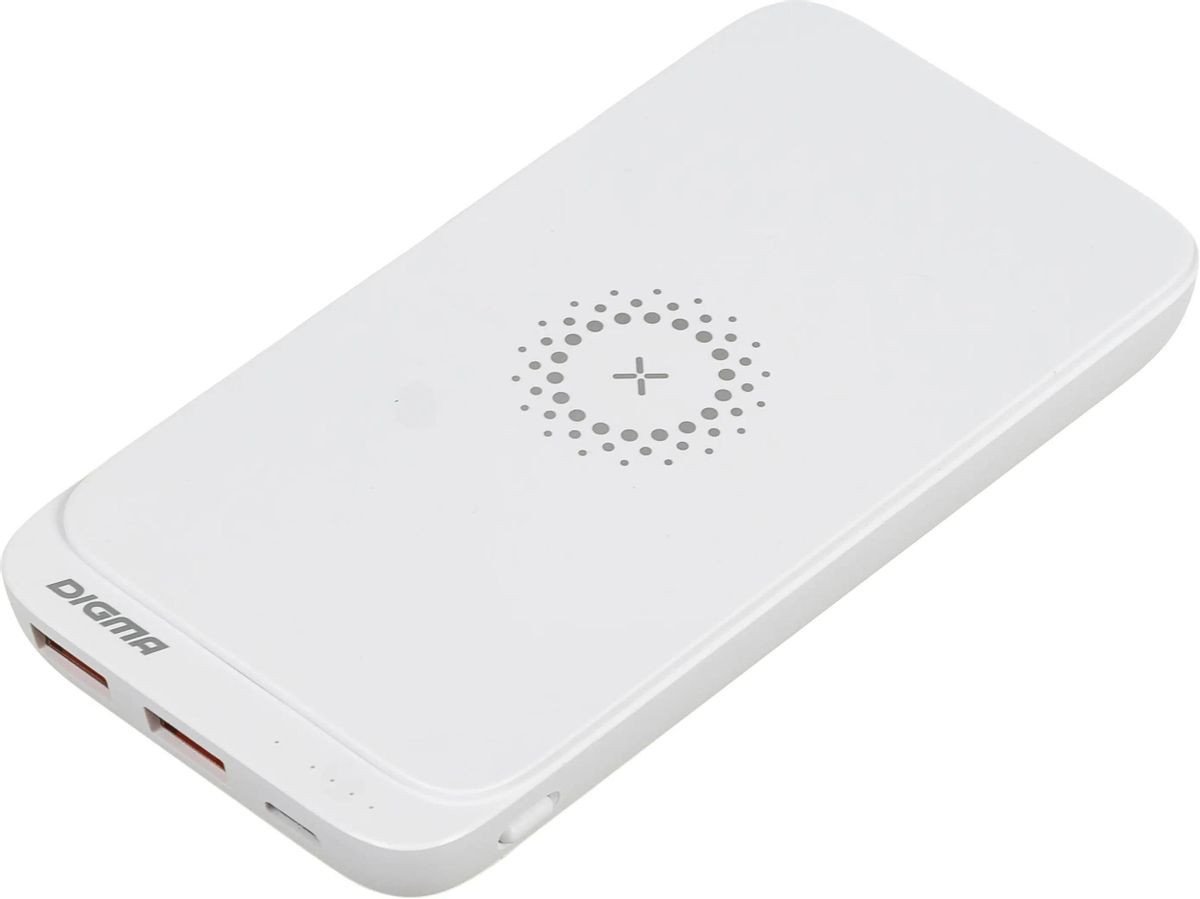 

Внешний аккумулятор Digma DGPQ10E 10000mAh (белый)
