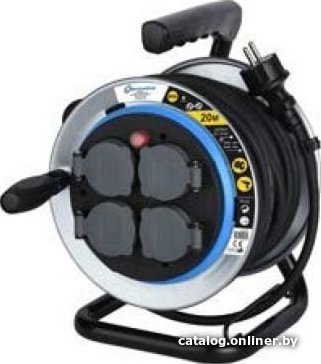 Удлинитель на катушке Electraline 49030 (20 м, черный)