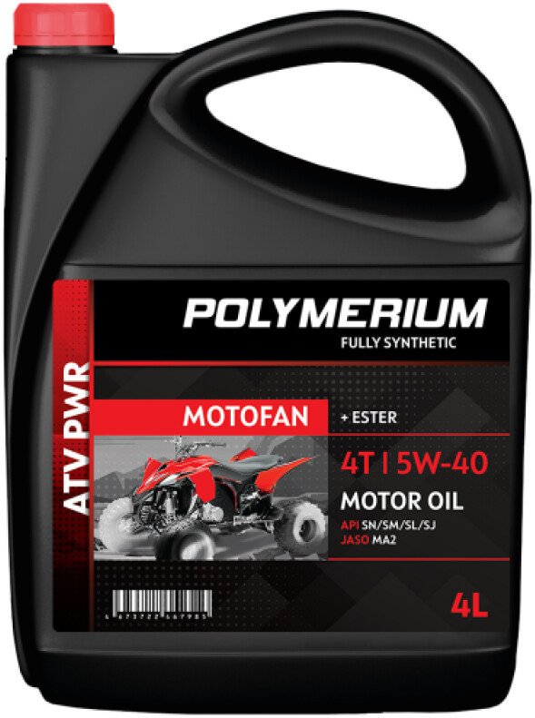 Моторное масло Polymerium Motofan ATV PWR 5W-40 4T 4л