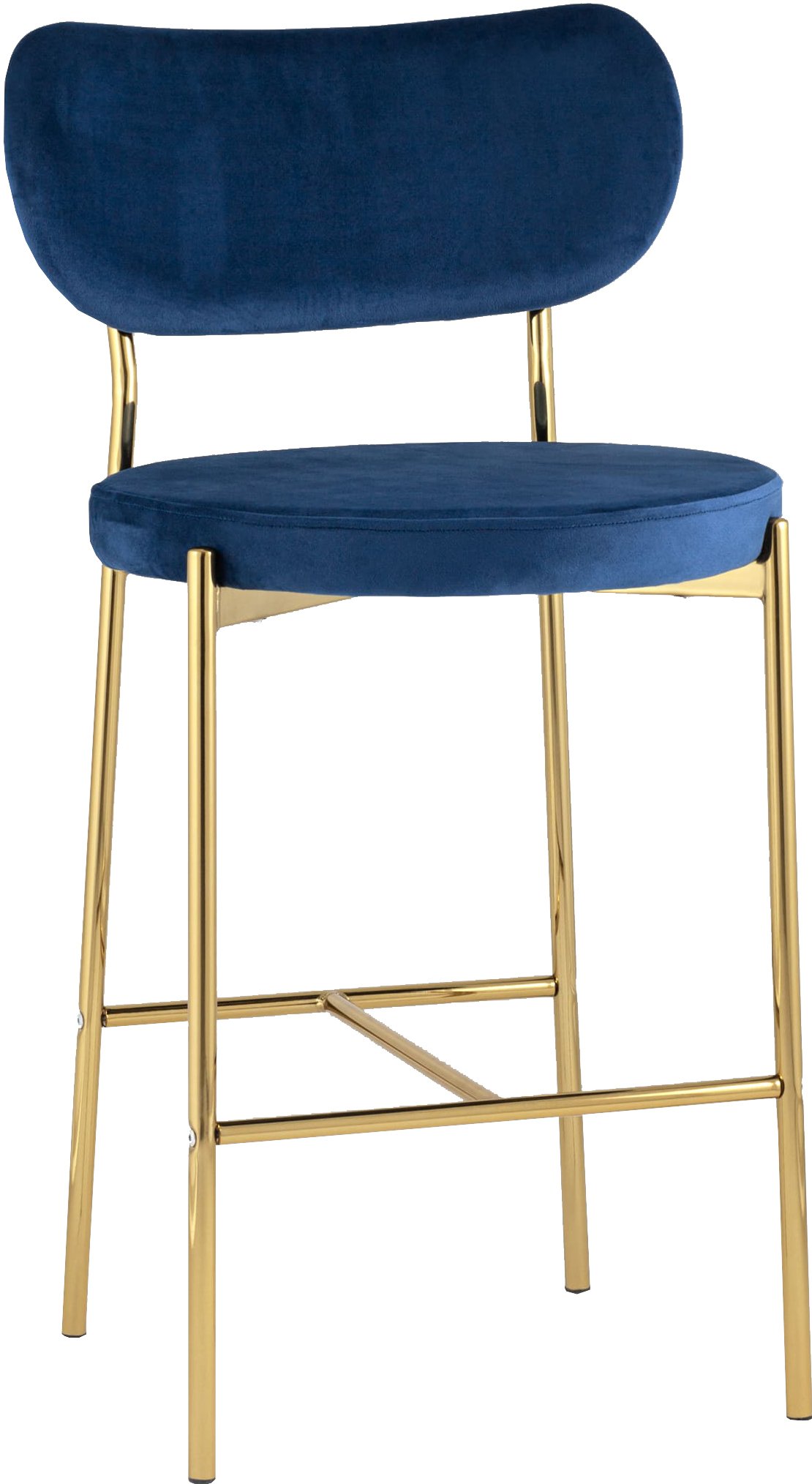 

Стул Stool Group Барбара полубарный (велюр синий/золотые ножки)