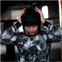 Cпортивный шлем BoyBo B-Series BH300 (XL, черный/синий)