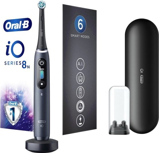 

Электрическая зубная щетка Oral-B iO 8n (черный, 1 насадка)