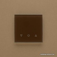 Беспроводной выключатель для жалюзи DeLUMO Senso одноканал. трехклавишный 8017 (темный коричневый)