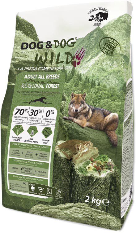 

Сухой корм для собак Gheda Petfood Dog&Dog Wild Regional Forest со свининой, кабаном и оленем (2 кг)