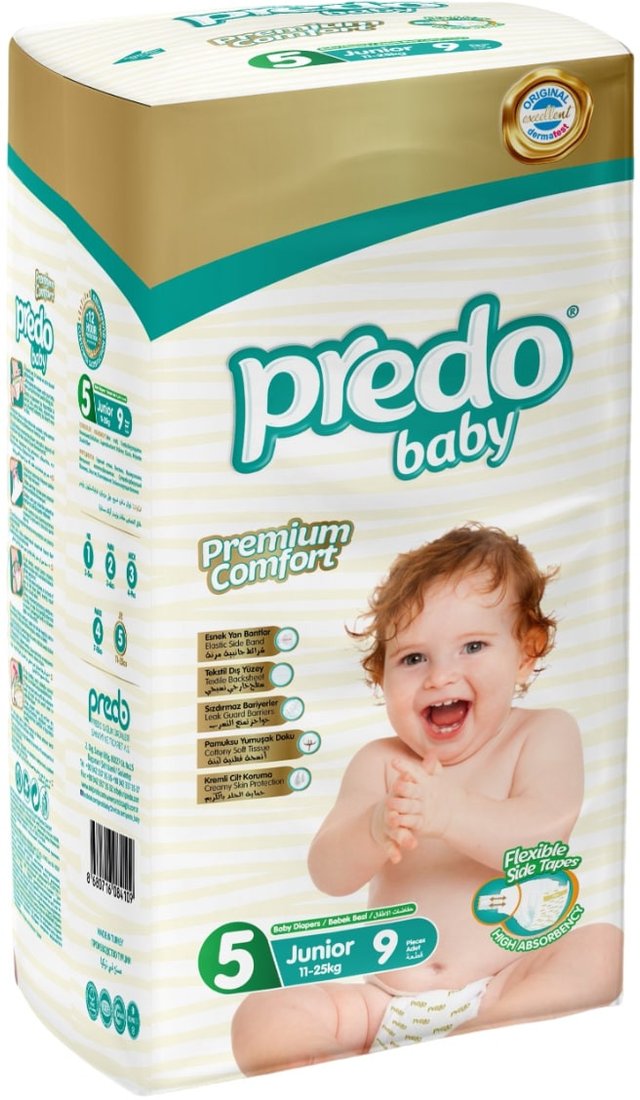 

Подгузники Predo Baby №5 11-25 кг (9 шт)